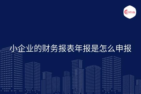 小企业的财务报表年报是怎么申报