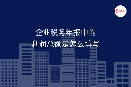 企业税务年报中的利润总额是怎么填写