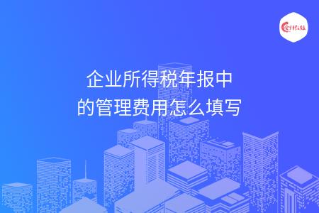 企業(yè)所得稅年報(bào)中的管理費(fèi)用怎么填寫(xiě)