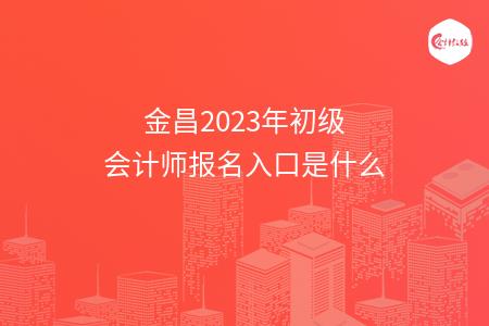 金昌2023年初级会计师报名入口是什么