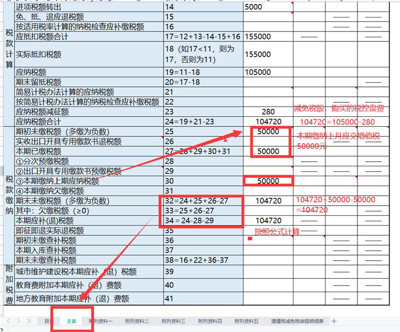 第六步，填写申报表主表