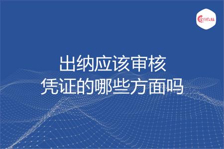 出纳应该审核凭证的哪些方面吗