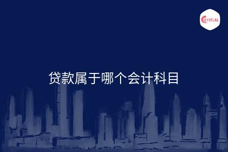 贷款属于哪个会计科目