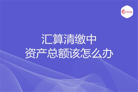 汇算清缴中资产总额该怎么办