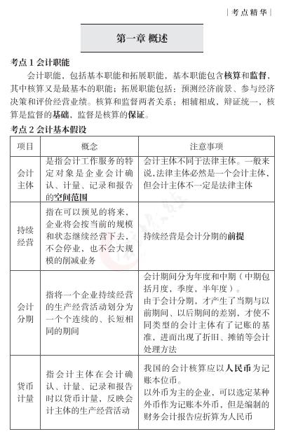 初级会计实务考点精华